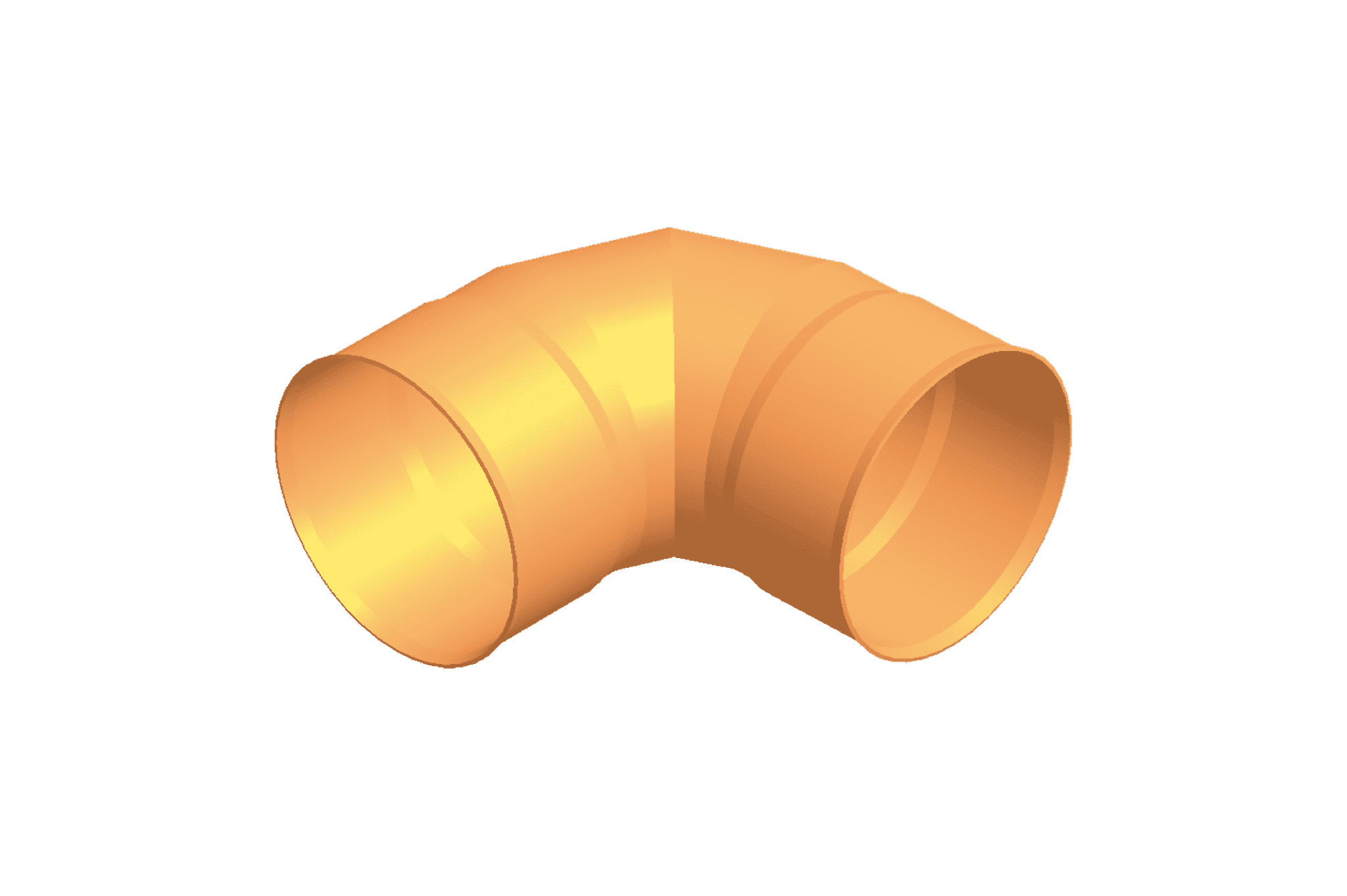 Plain elbow 87,5º