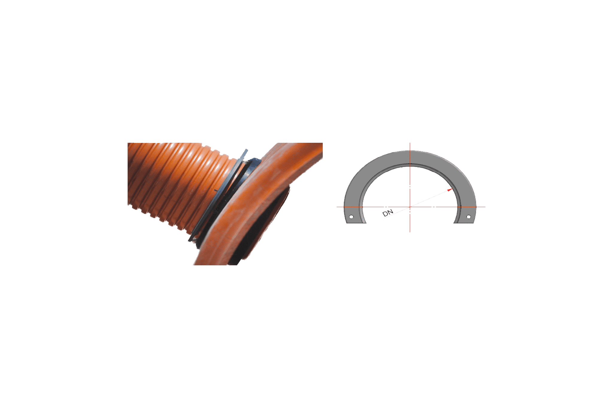 Stop piece to elastomer clip