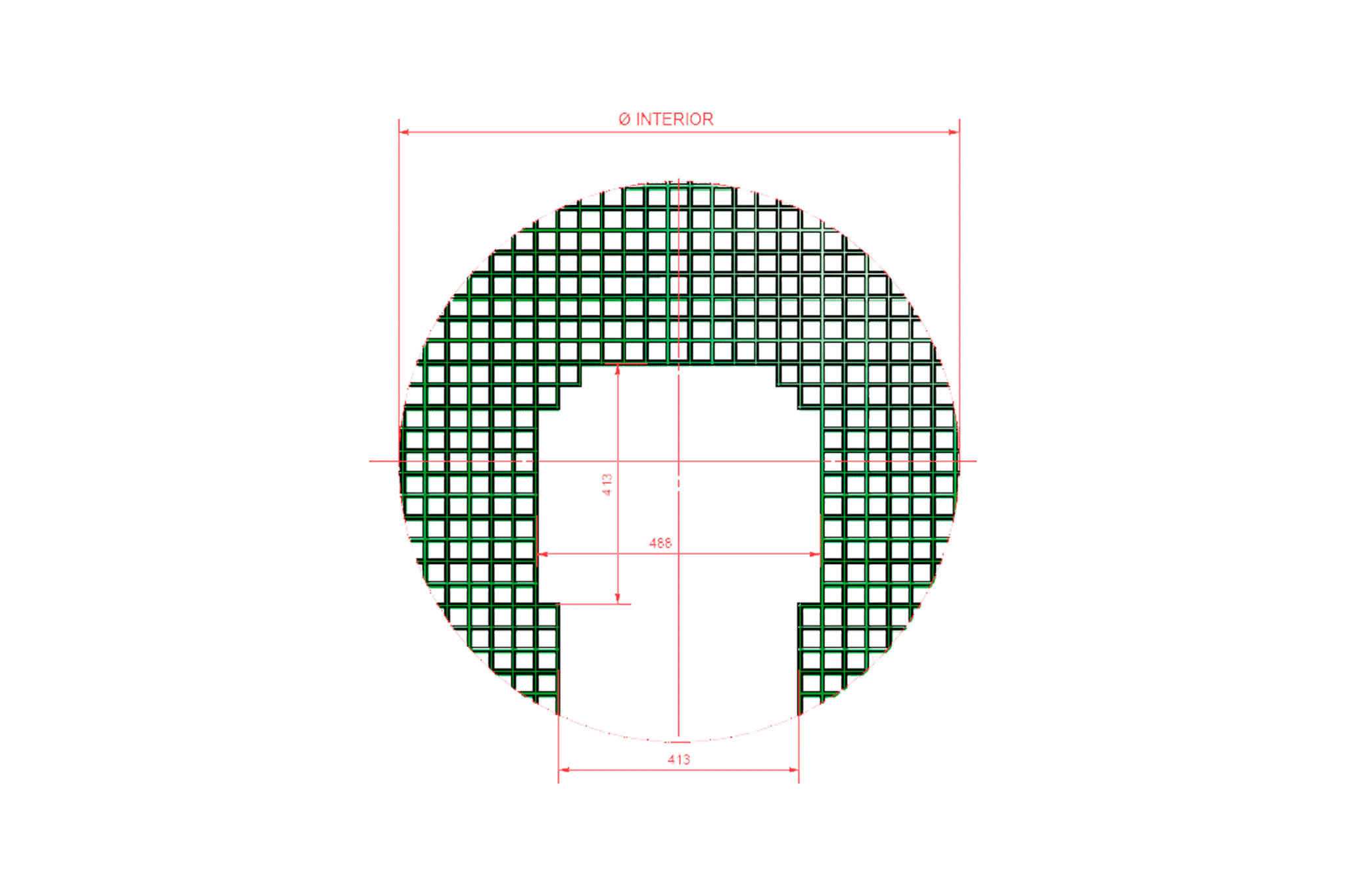 Polyester platform for SANECOR® manholes