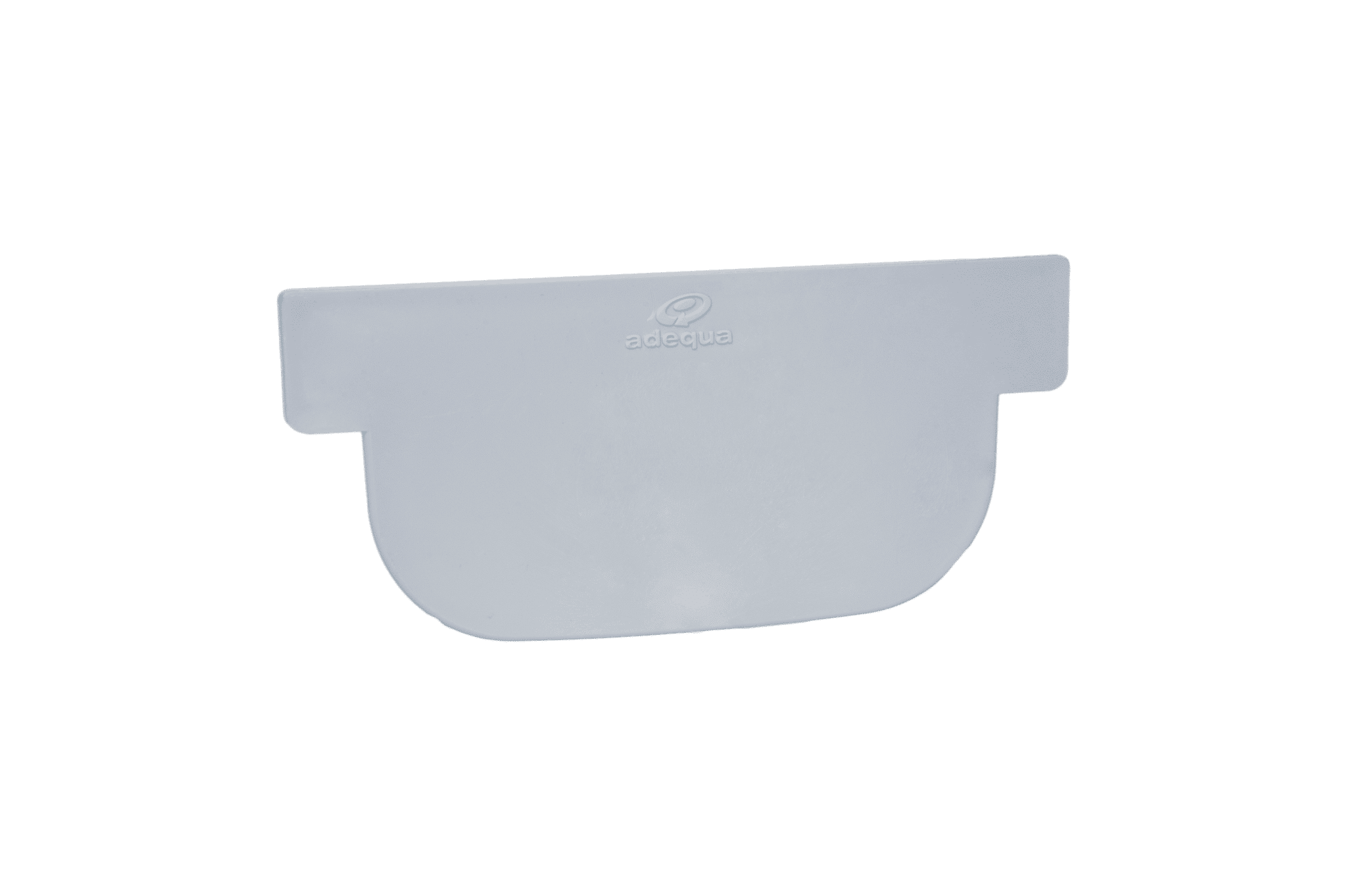 End cap for short slot drainage channel