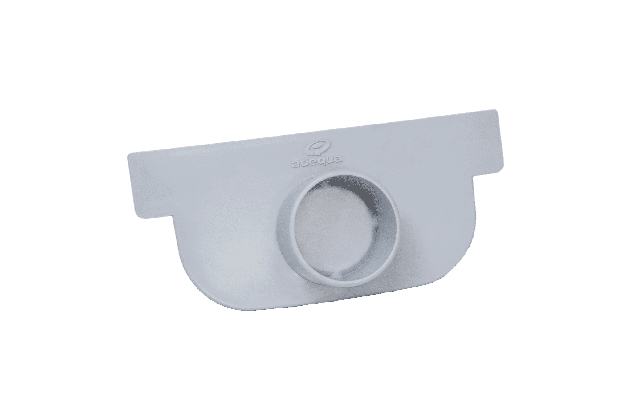 Output end cap DN40 for short slot drainage channel