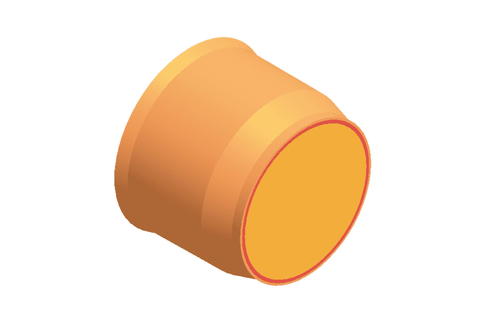 Plain end cap