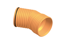 Corrugated elbow 30º