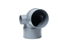 Elbow M-F 87º 30’ double side intake