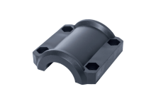Half blind pipe bracket